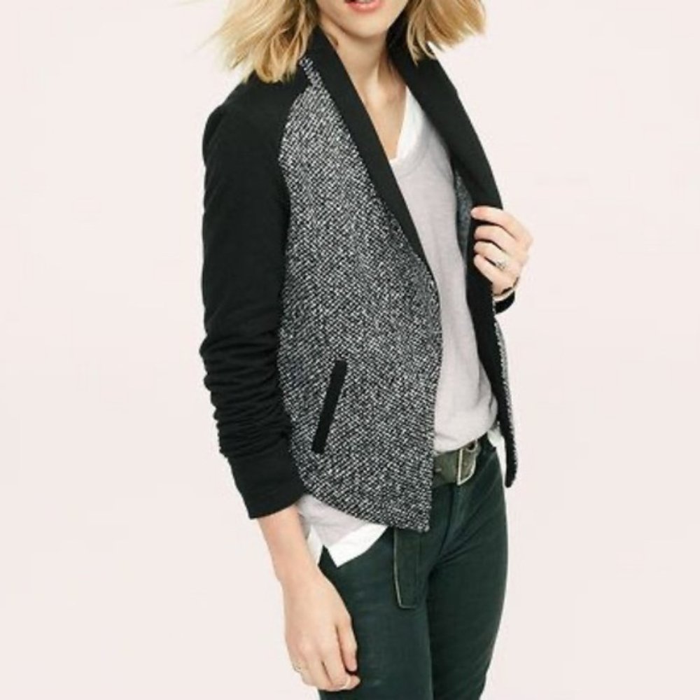 XS Lou & Grey Houndstooth Cardigan Jacket